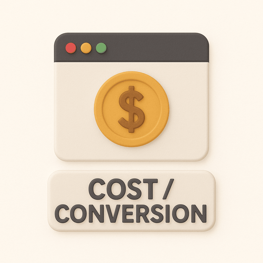 Cost per conversion